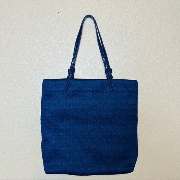 Michael Kors Women’s Navy Blue Logo Shoulder Handbag - Picture 3 of 5